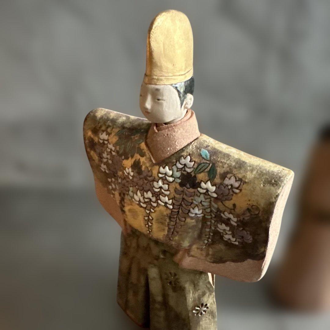 最終お値下げ❣️素晴らしい　立ち雛　圭子　陶器