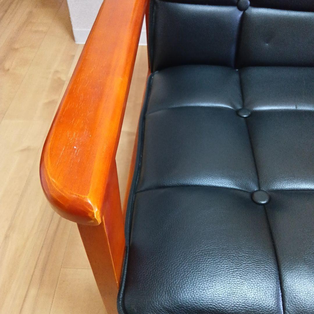 コスパクリエーション [BARNEY（バーニー） 木肘レトロソファ 1人掛け