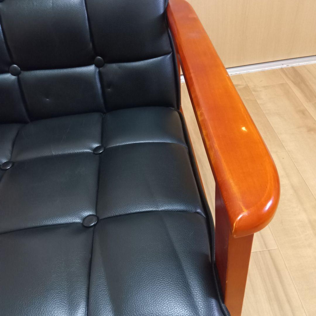 コスパクリエーション [BARNEY（バーニー） 木肘レトロソファ 1人掛け