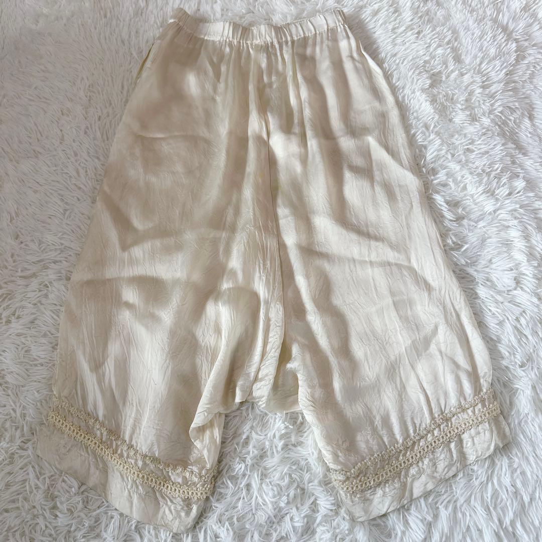 希少　COMMEdesGARCONS レース　サテンサルエルパンツ