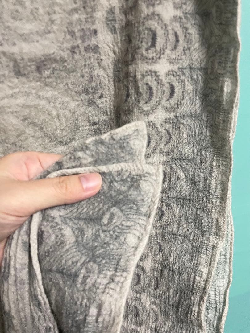 椎名林檎ストール　再生案件　ベージュ