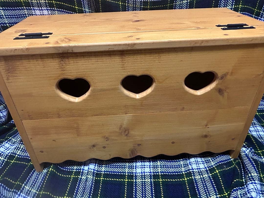 カントリー家具ハンドメイドベンチチェストラガディ＆アンディ　トールペイント