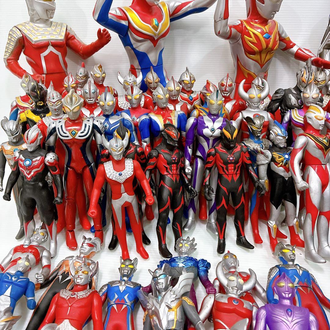 ウルトラマン ソフビ まとめ売り 89体 怪獣あり 大量 対戦セット