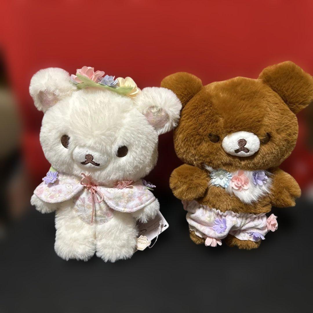 レア！コリラックマ &チャイロイコグマ　フラワーティータイムポージングぬいぐるみ