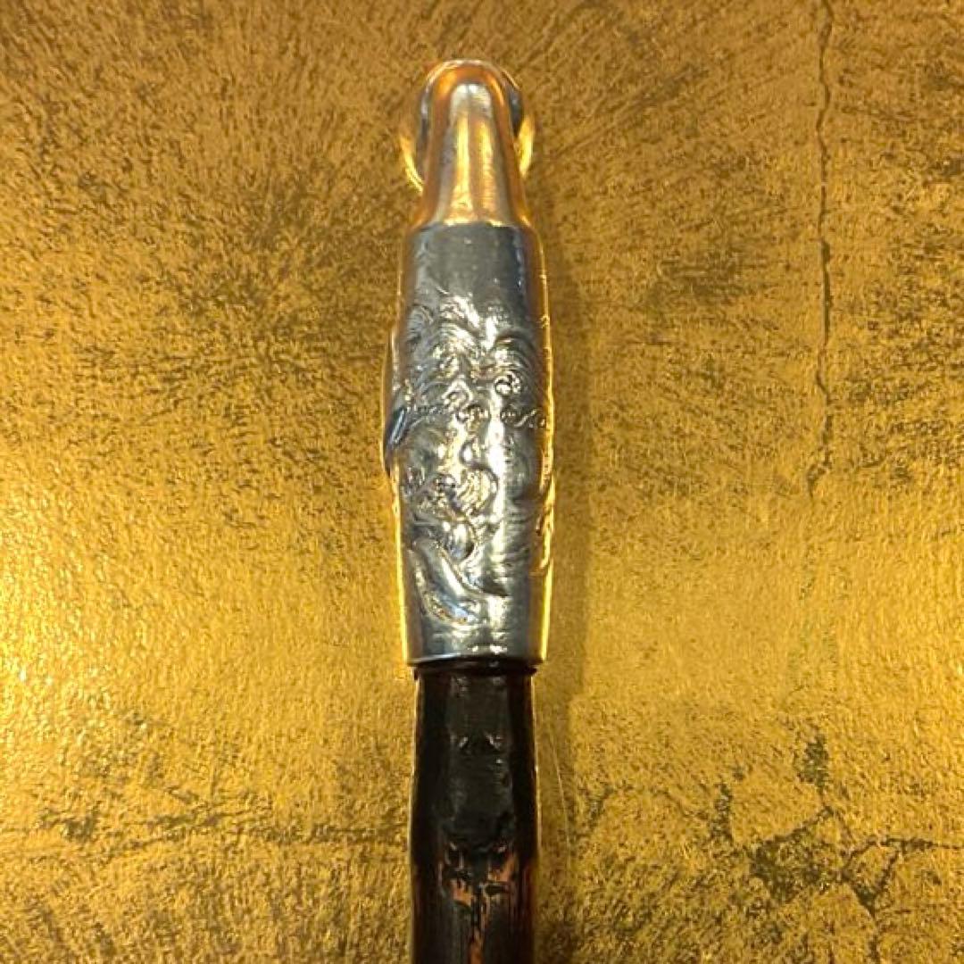 平家物語　武者図　松流軒政輝　銀刻印　煙管　キセル