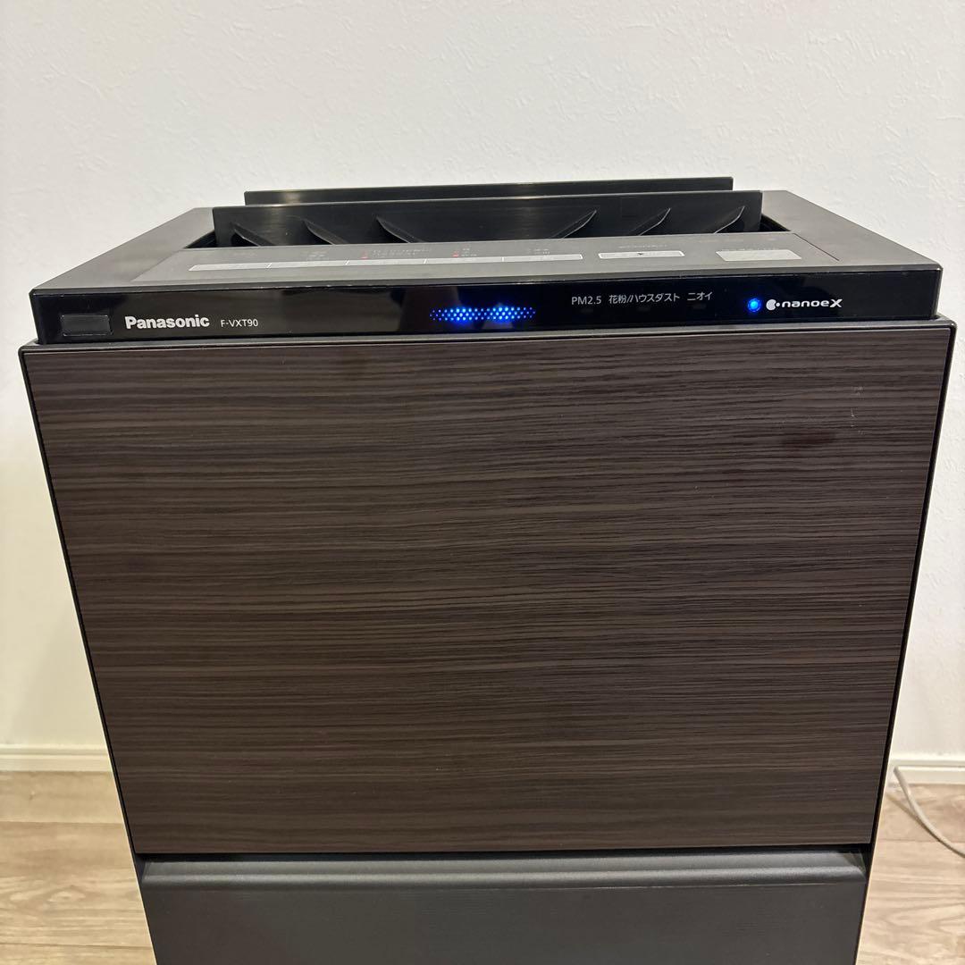 パナソニック 空気清浄機 加湿器 F-VXT90 ナノイー搭載 木目調 送料込み