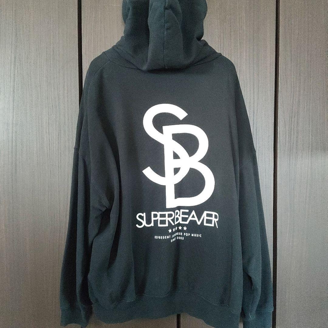SUPERBEAVER　パーカー　ブラック　XL