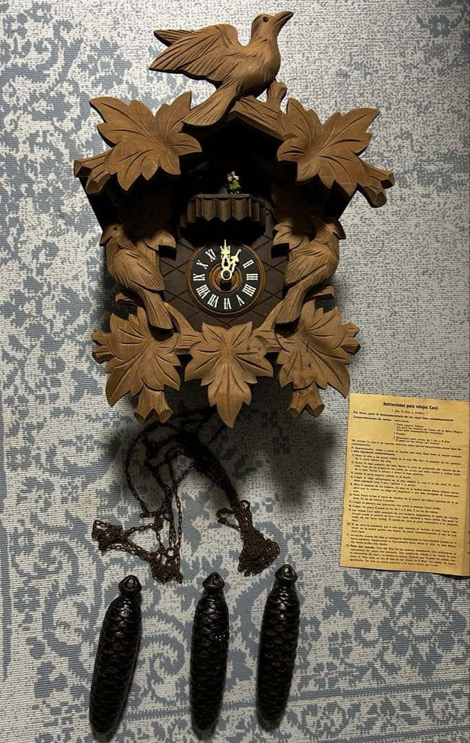 木製ククラック時計 振り子時計◎Kuckucksuhr オルゴール　ドイツ製