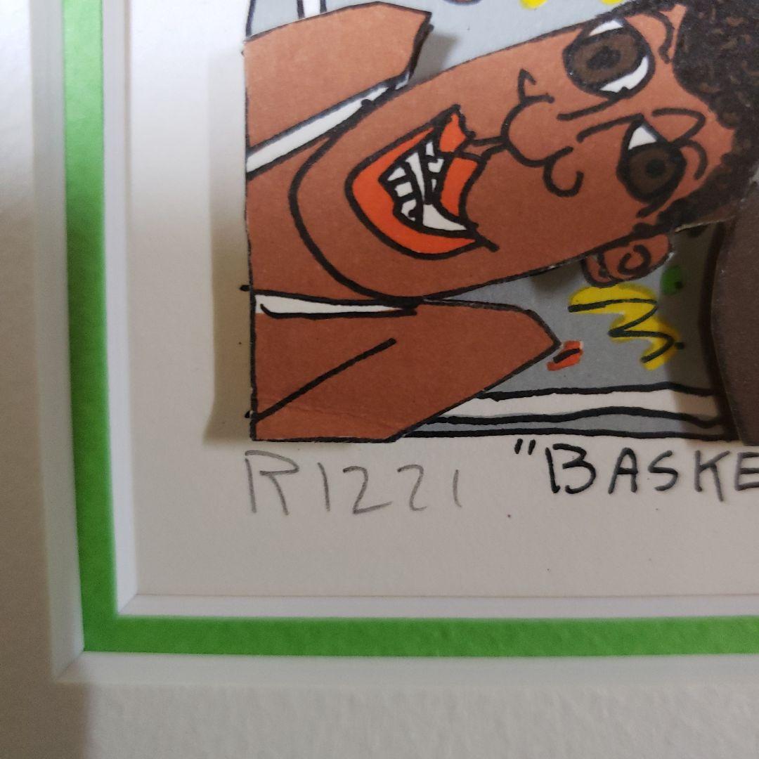 ジェームスリジィ　バスケットボール　3Dアート　james rizzi