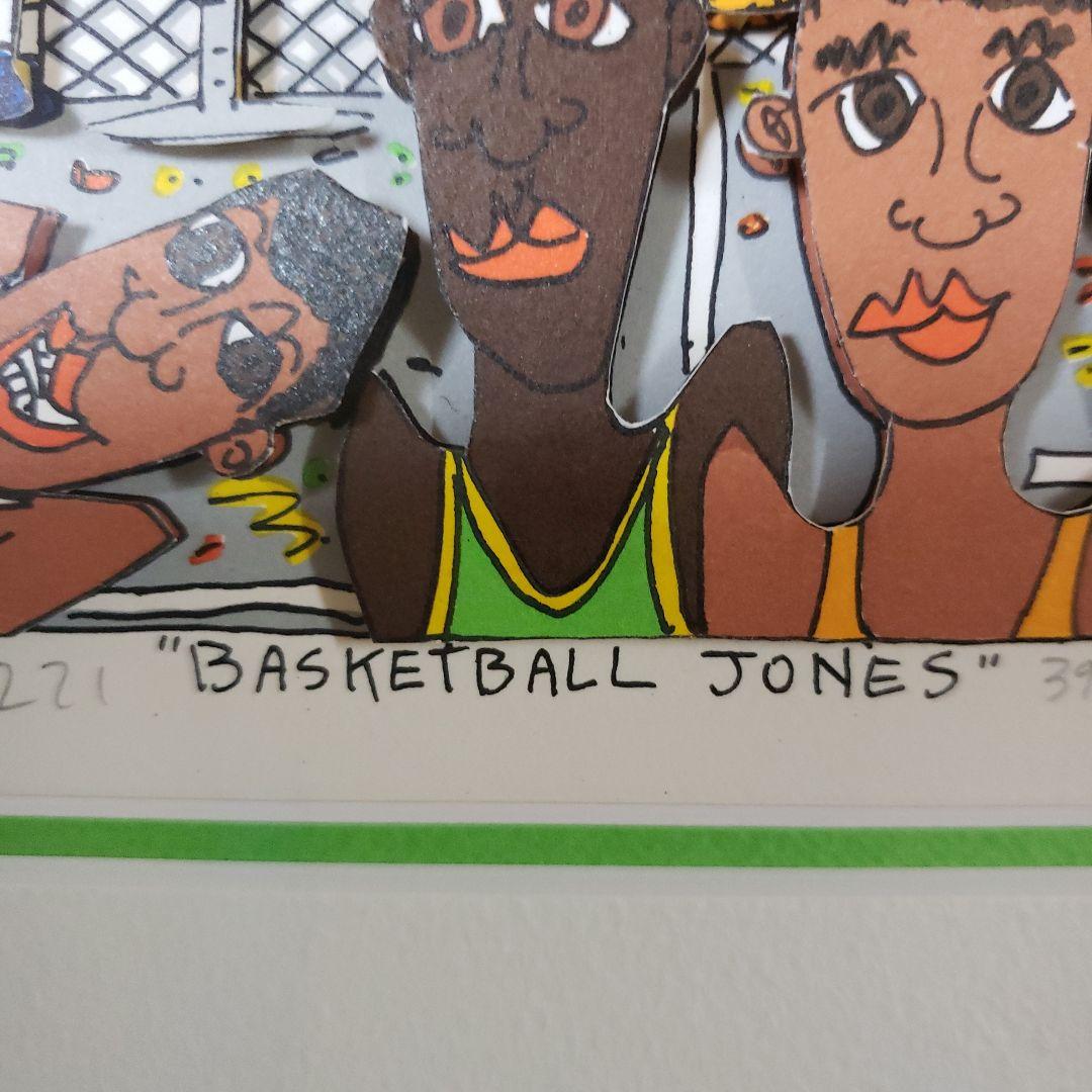 ジェームスリジィ　バスケットボール　3Dアート　james rizzi