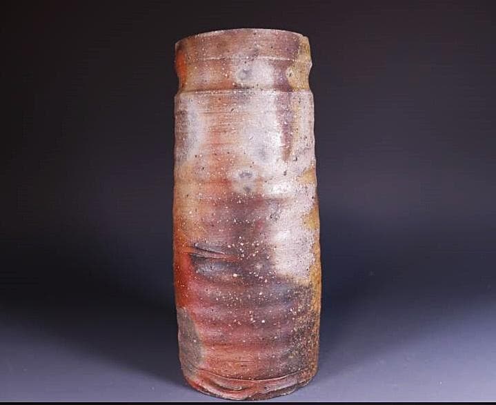 県無形文化財　各見政峯（政美）　 窯変花入 　M272