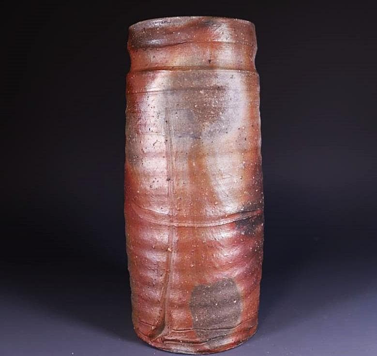 県無形文化財　各見政峯（政美）　 窯変花入 　M272