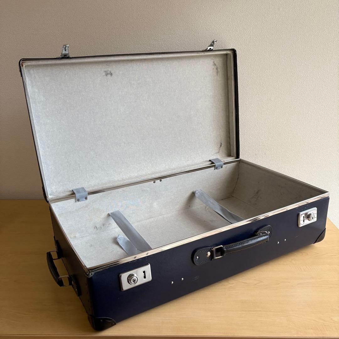 【純正ベルト付】グローブトロッター オリジナル ラージスーツケース ネイビー
