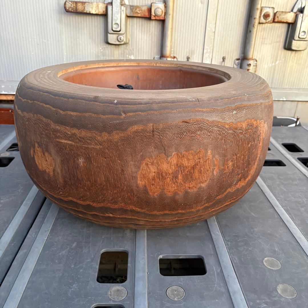 火鉢 うさぎ五徳付　手炙り 木製 工芸品 古道具 レトロ アンティーク 古民具