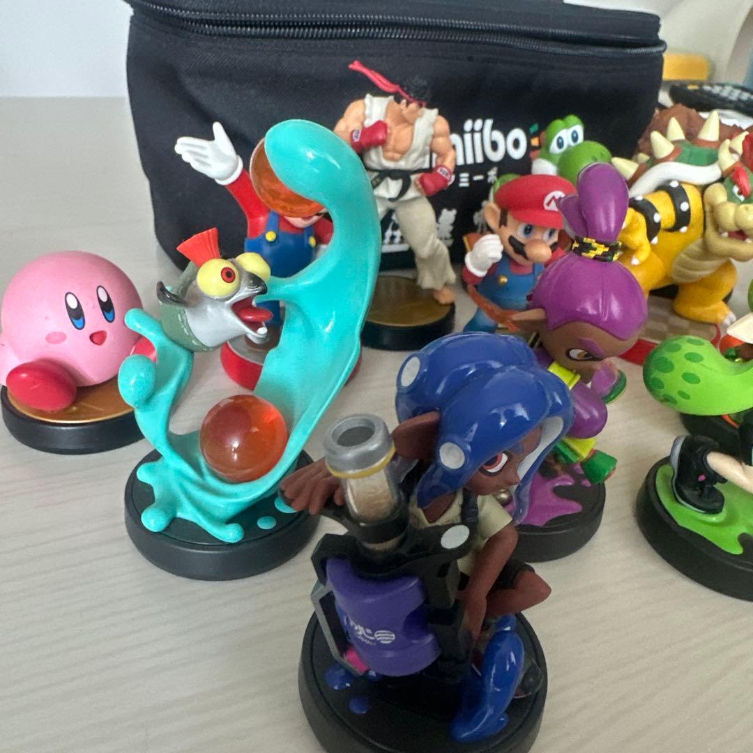 限定amiibo３点含グリーンガールパープルボーイオレンジイカなどアミーボ16点