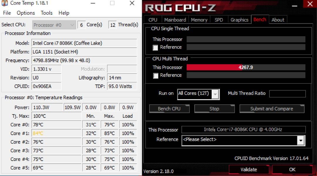 Intel Core i7-8086K 搭載 自作PC