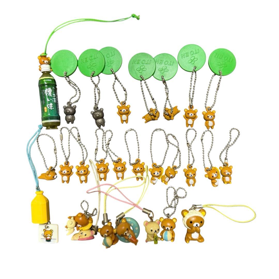 希少 大量 おーいお茶 リラックマ ストラップ 根付 キーホルダー キーチェーン