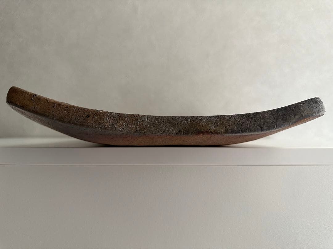 脇本博之 備前 牡丹餅 緋襷 皿