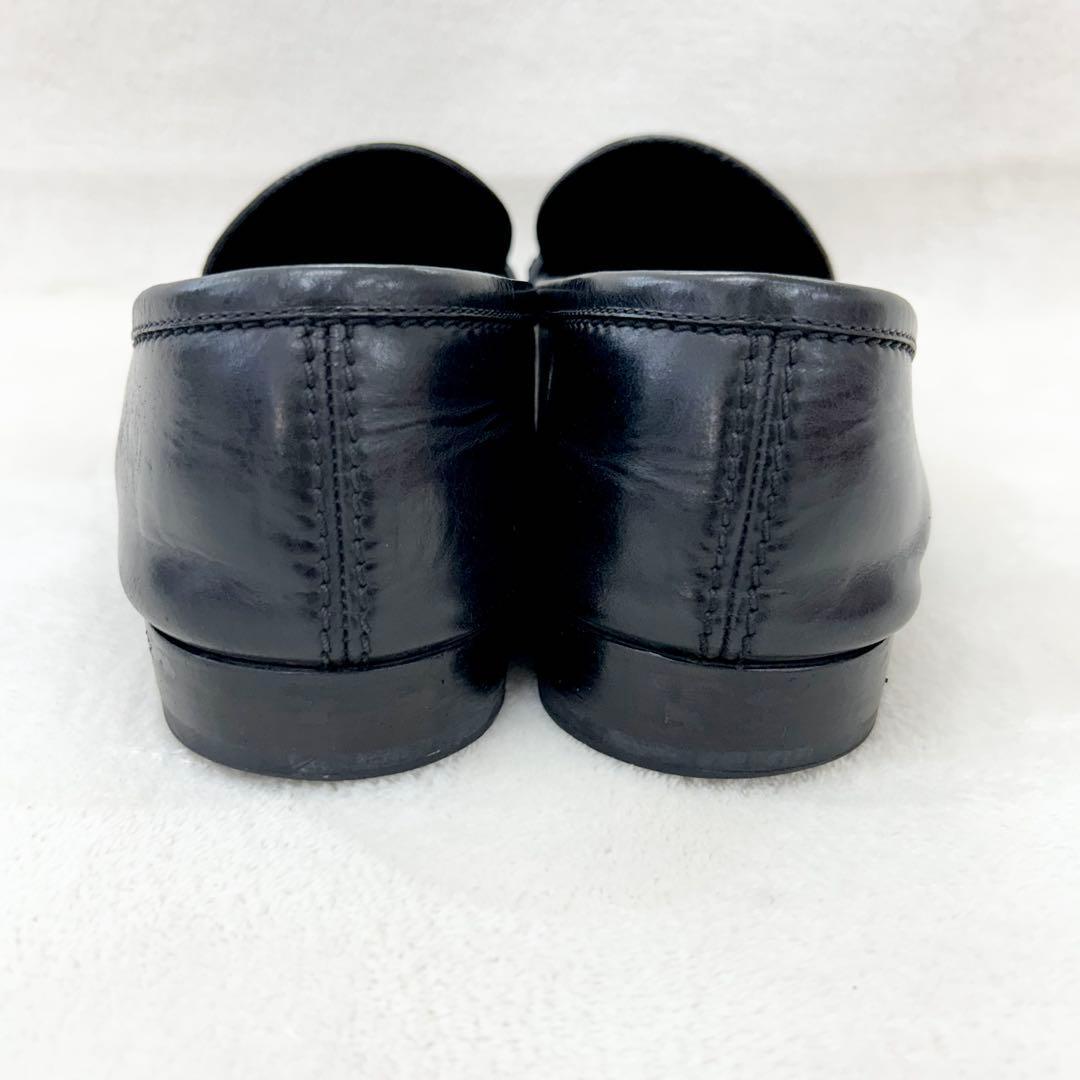 希少サイズ　ルイヴィトン　革靴　ホッケンハイム　LV金具　黒　28cm相当