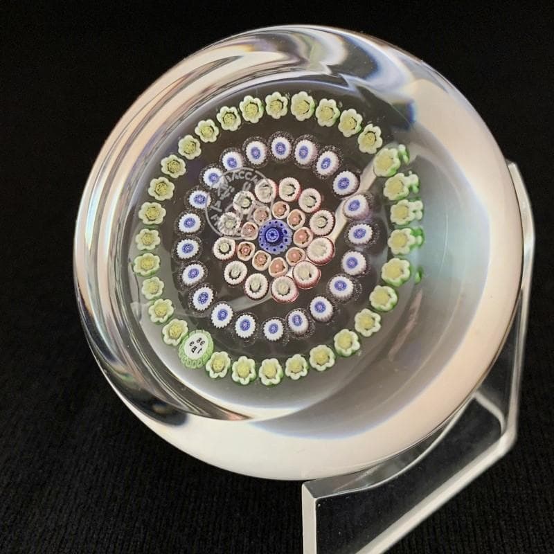 1989 バカラ クリスタル ペーパーウェイト 千の花 ミルフィオリ