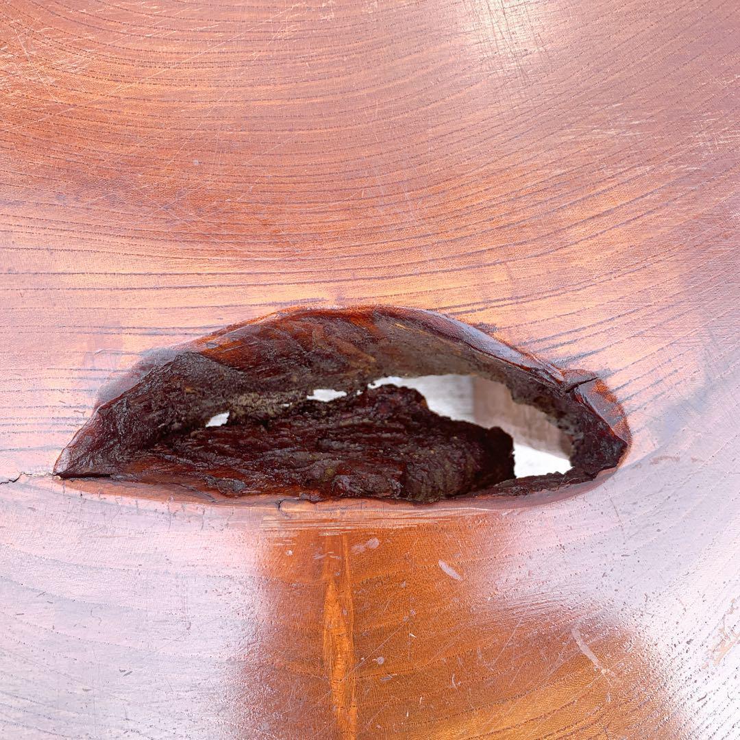 【稀少】昭和レトロ 木製 天然木 欅材 一枚板 脚付き座卓 センターテーブル