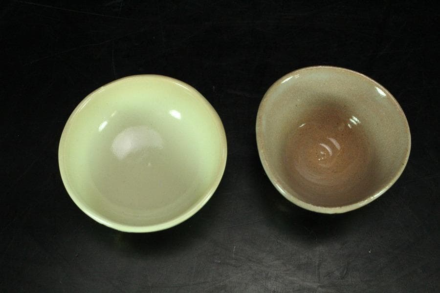 清水六兵衛 盃 一対 共箱 工房窯物(K-XA778)