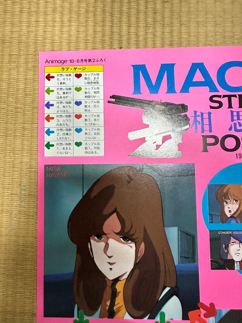 希少】マクロス　両面ポスター　アニメージュ1983年6月号付録
