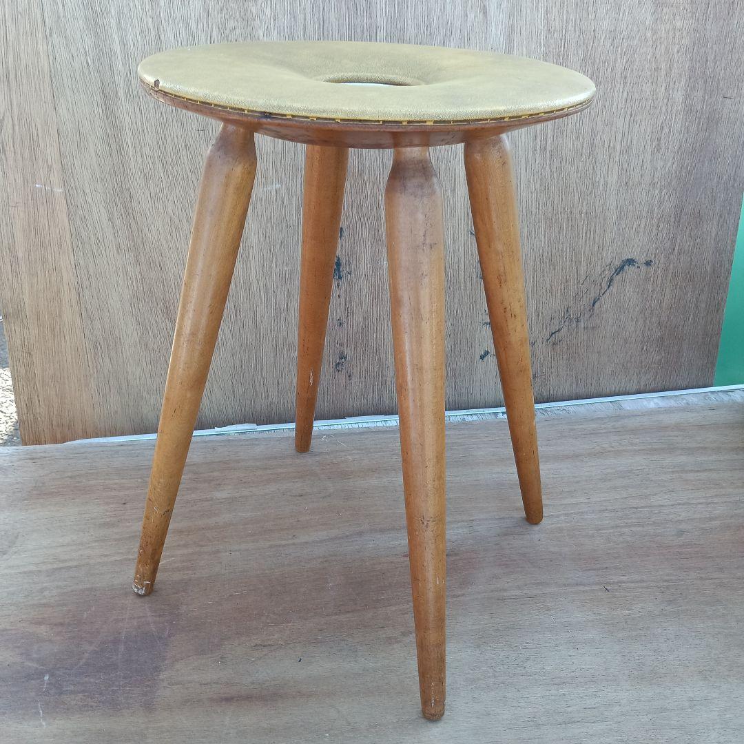 N*6様 4250)天童木工のリングスツール 丸椅子　昭和レトロ