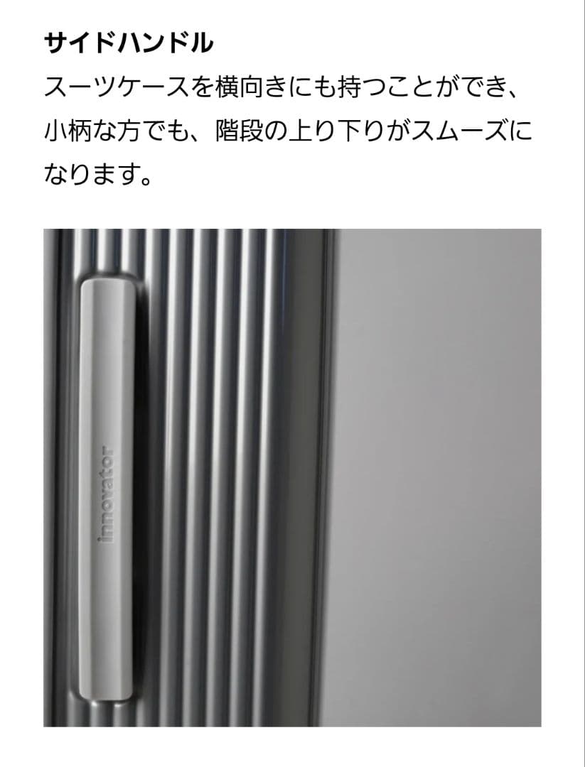 イノベーター スーツケース INV30 21L シルバー