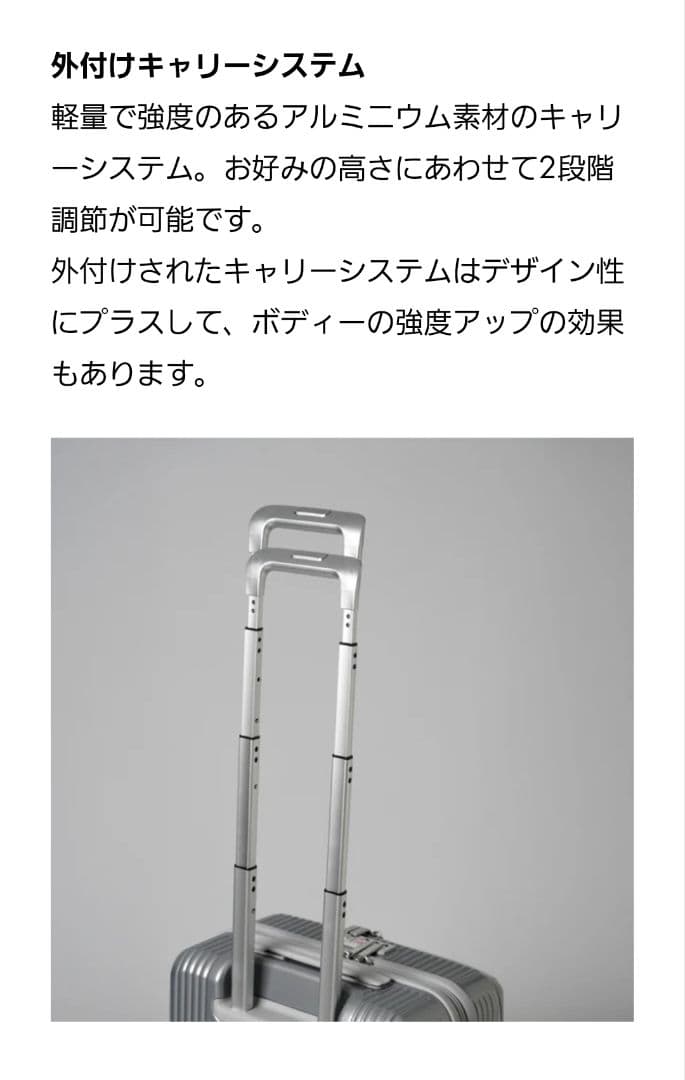 イノベーター スーツケース INV30 21L シルバー