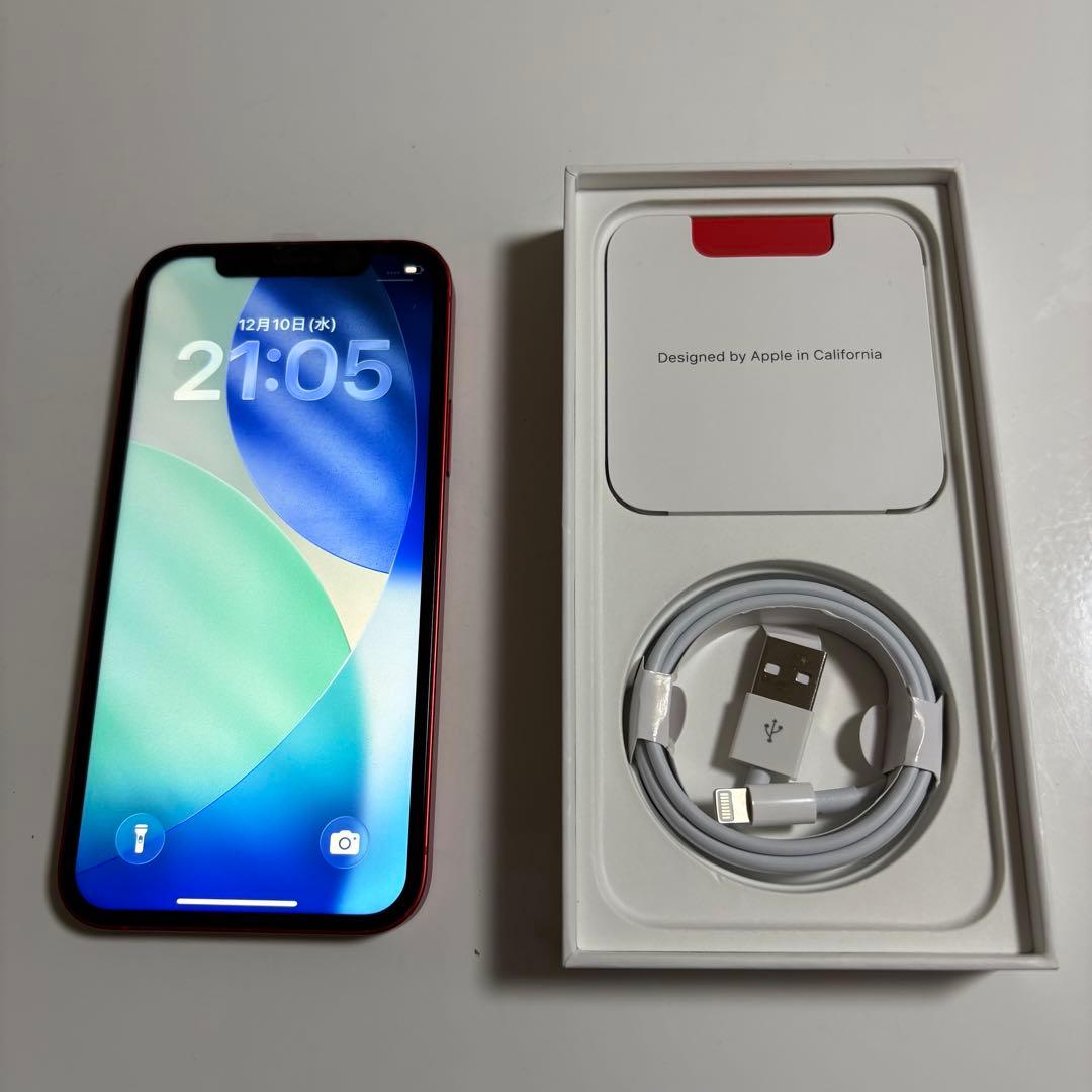 【上美品】iPhone 12 本体 128GB レッド SIMフリー