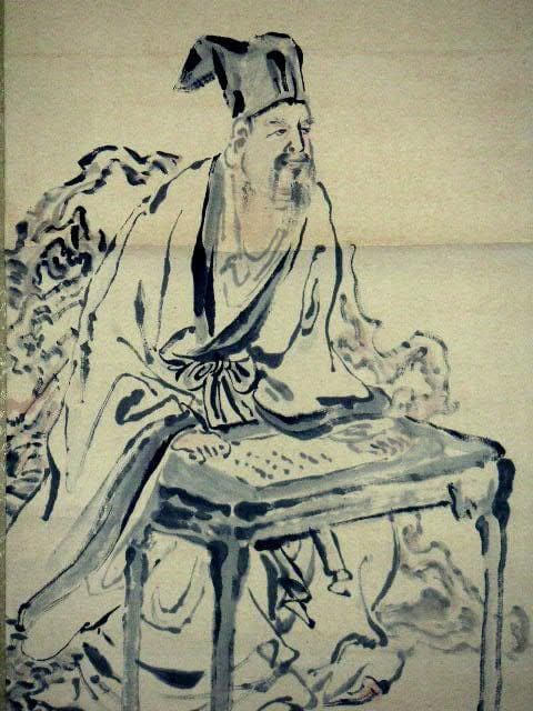 ♥掛軸　平野 華僊　人物画　掛け軸　骨董品