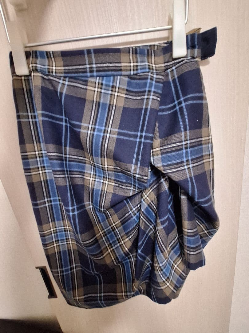 ヴィヴィアン ウエストウッド 変形 膝丈スカート チェック柄 42