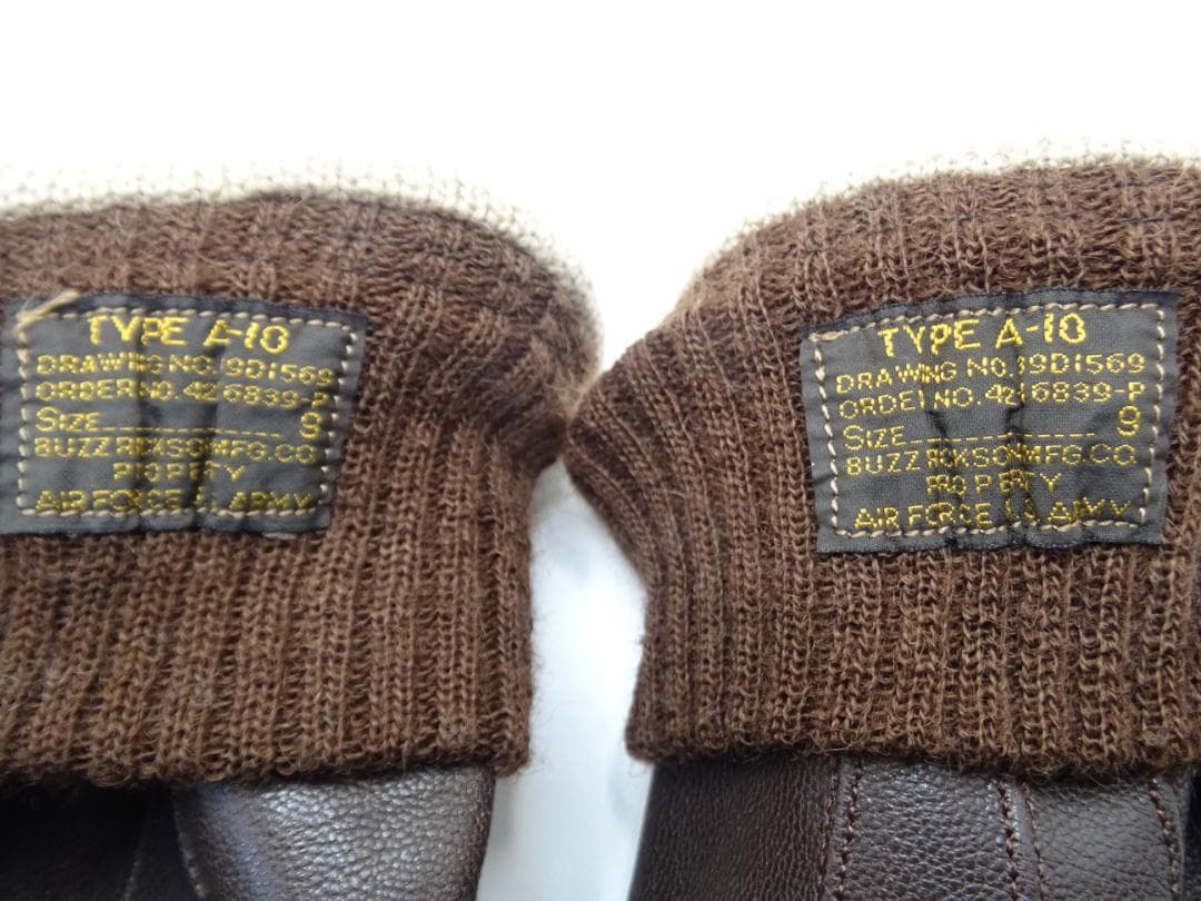 タ*1様 美品★バズリクソンズA-10グローブSIZE9茶