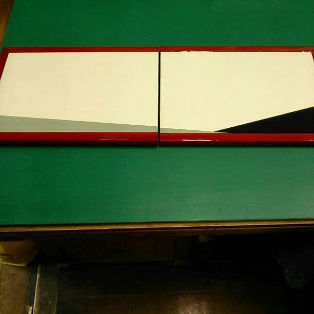 二曲屏風 金蝶番