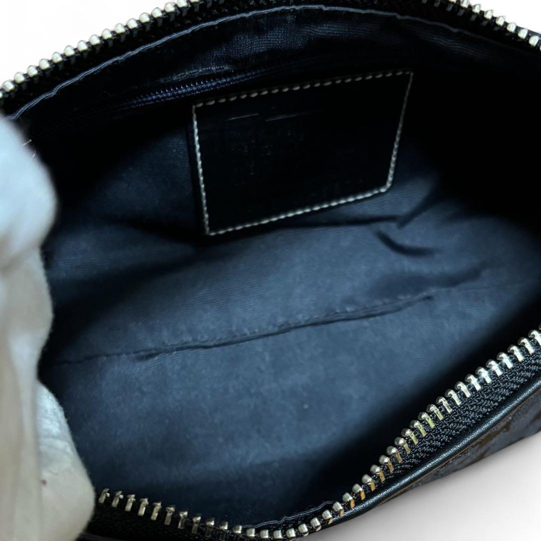 【Kanon様】COACH ショルダーバッグ ブラック 6371 シグネチャー