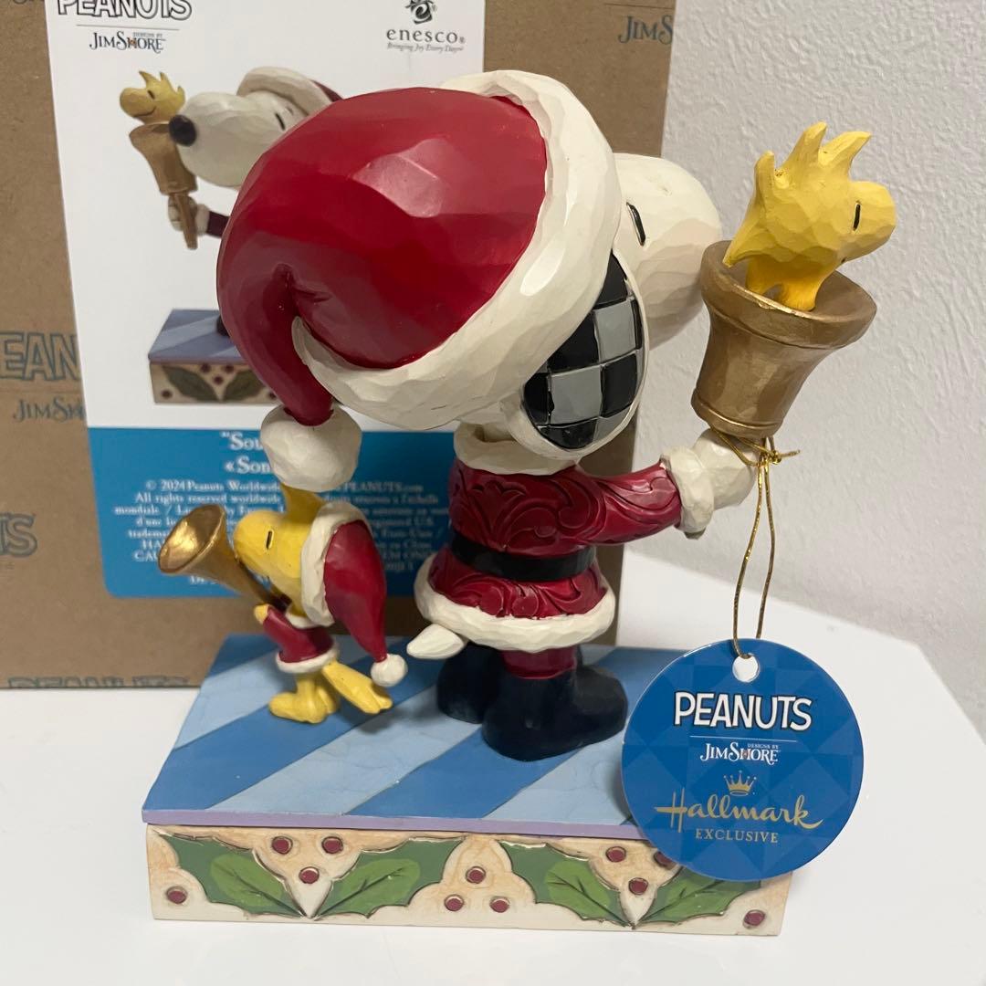 スヌーピー ウッドストック クリスマス フィギュア ジムショア 箱付き美品