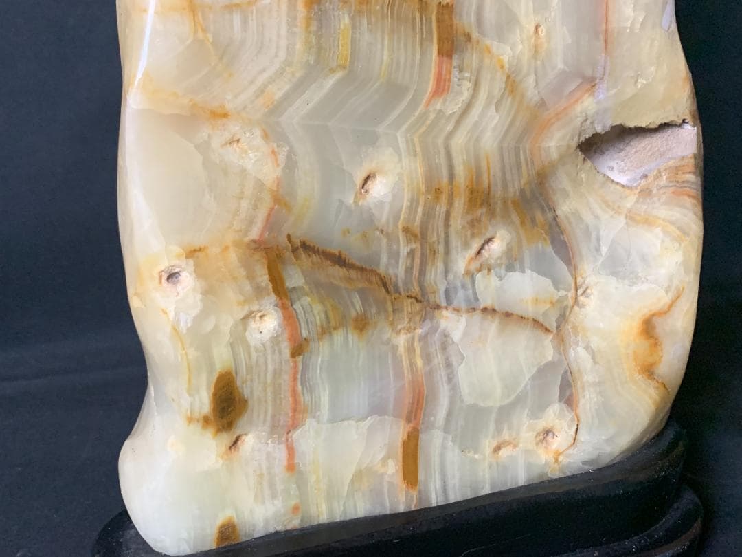 縞メノウ オニキス オニックス 瑪瑙 アゲート 原石 鑑賞石 11.73kg