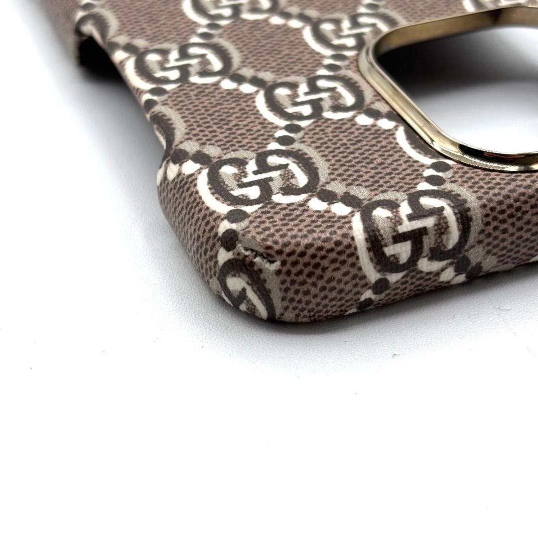 美品 グッチ iPhone15Pro Max カードケース付き GGシャドウ