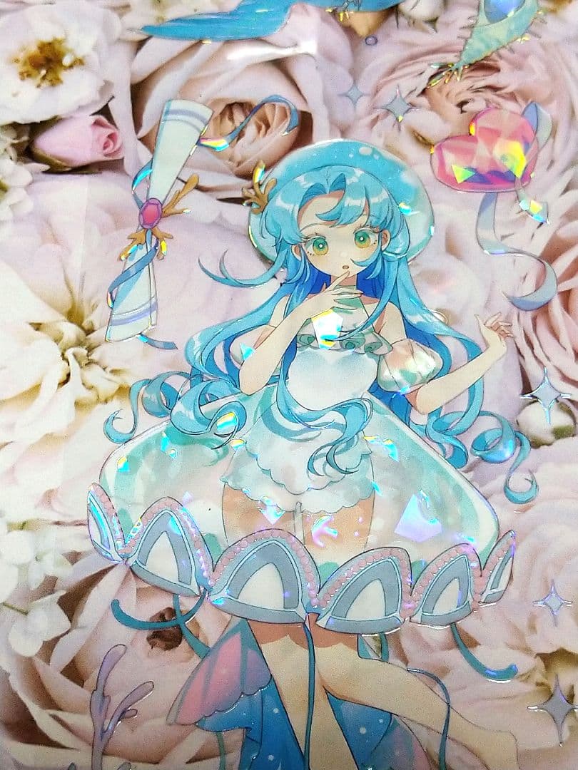 ✩再販✩J407＃碧落响晴(贝壳光)喵啪叽切り売り海外人物マステ女の子