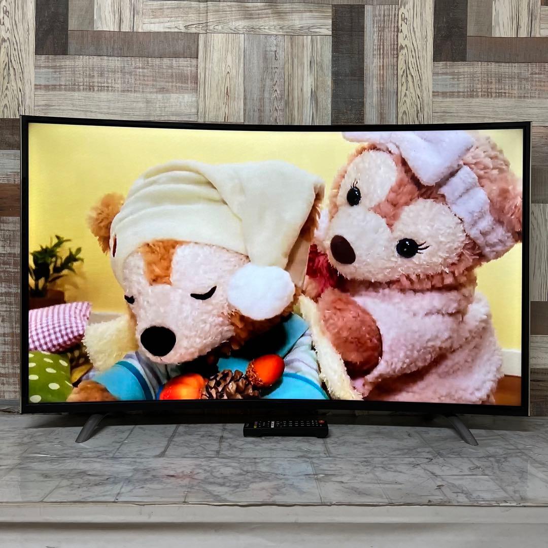 即日受渡❣️全国送料込48型スタイリッシュ曲面液晶テレビWチューナー新品リモコン