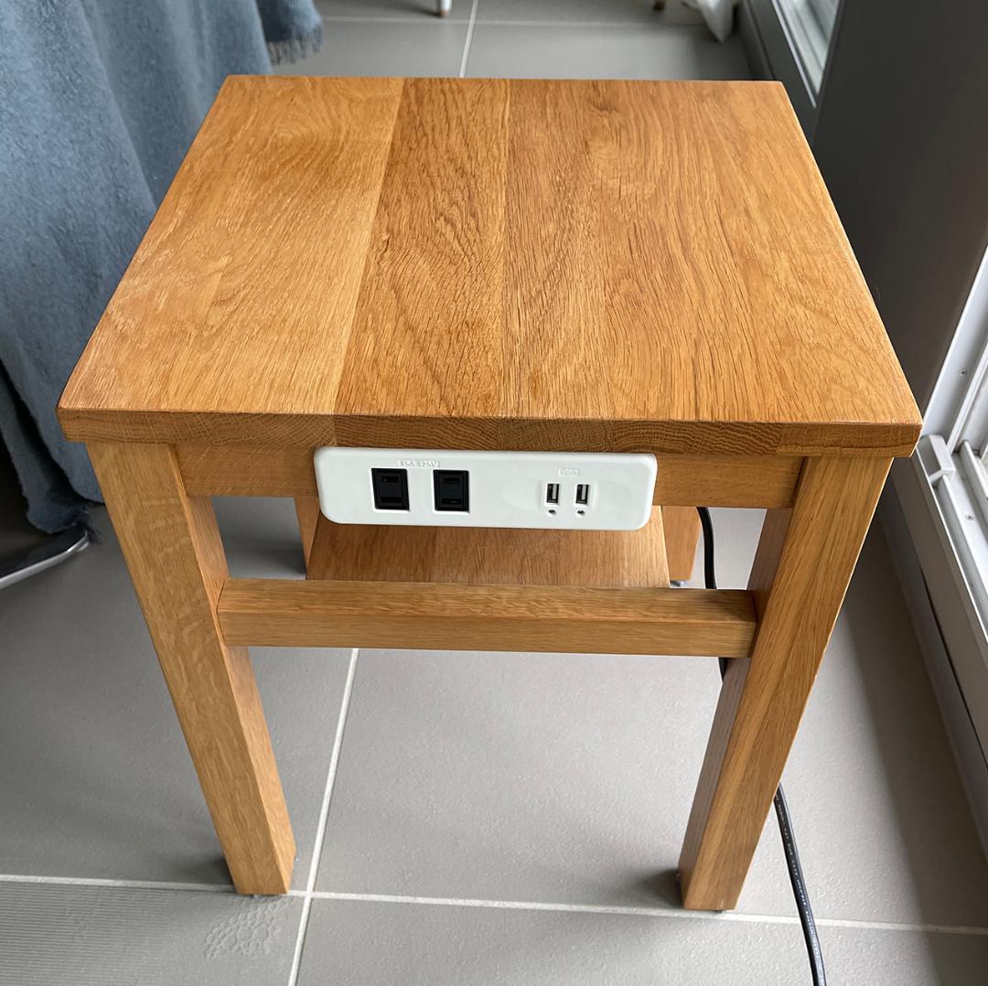 無印良品　オーク材　サイドテーブル ナチュラル　MUJI