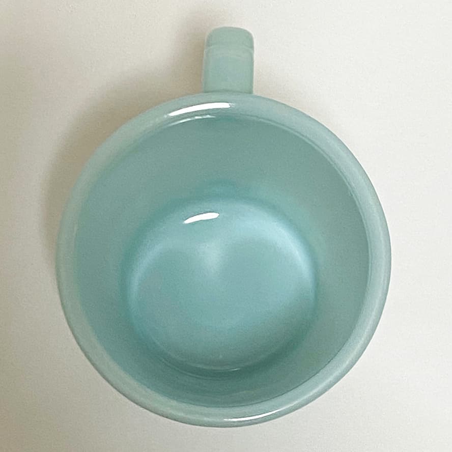 fire king D ハンドル マグ ターコイズブルー １点　＃005