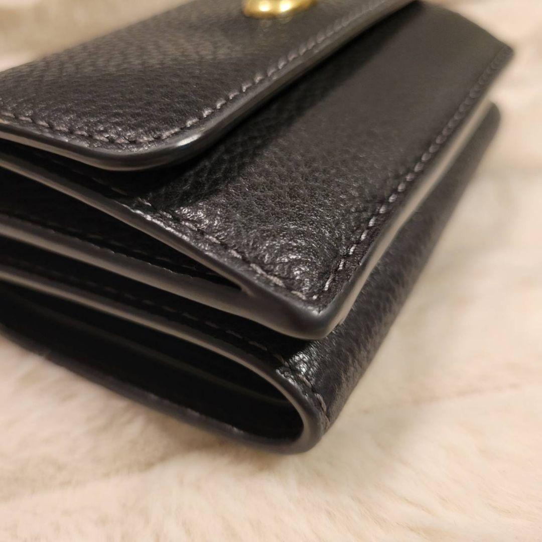 COACH ミニ トライフォールド ウォレット 三つ折り財布 ブラック