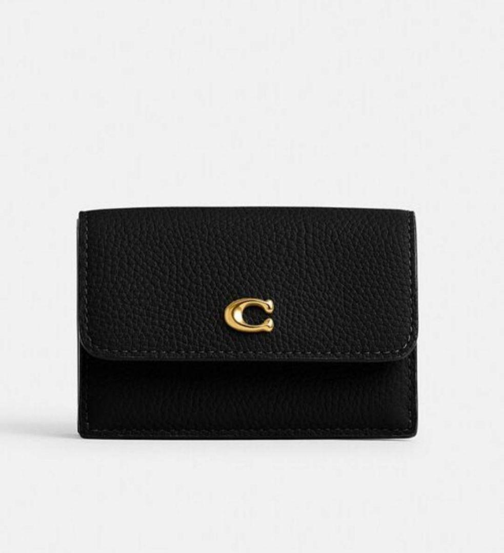 COACH ミニ トライフォールド ウォレット 三つ折り財布 ブラック