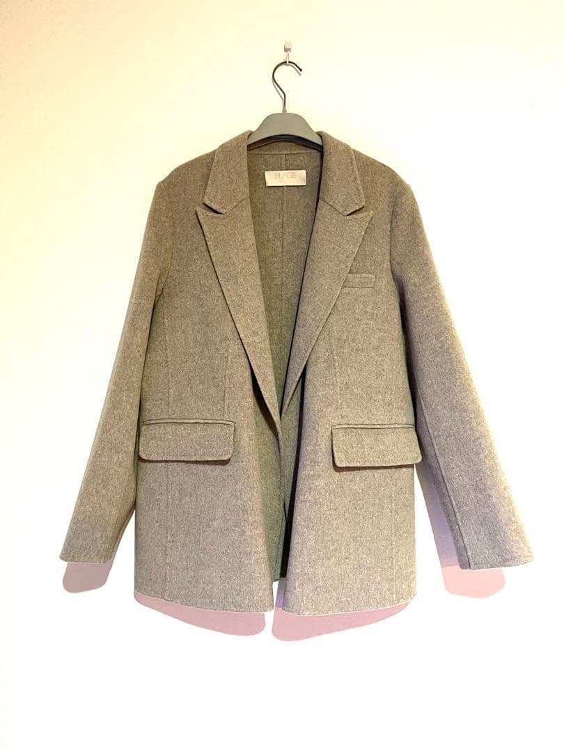 PLAGE 2023AW ハミルトンマニッシュジャケット　コート　美品　ベージュ