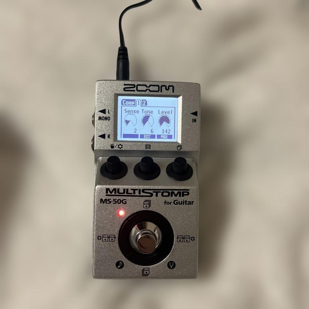 ZOOM MS-50G マルチエフェクター（箱、アダプター説明書付）