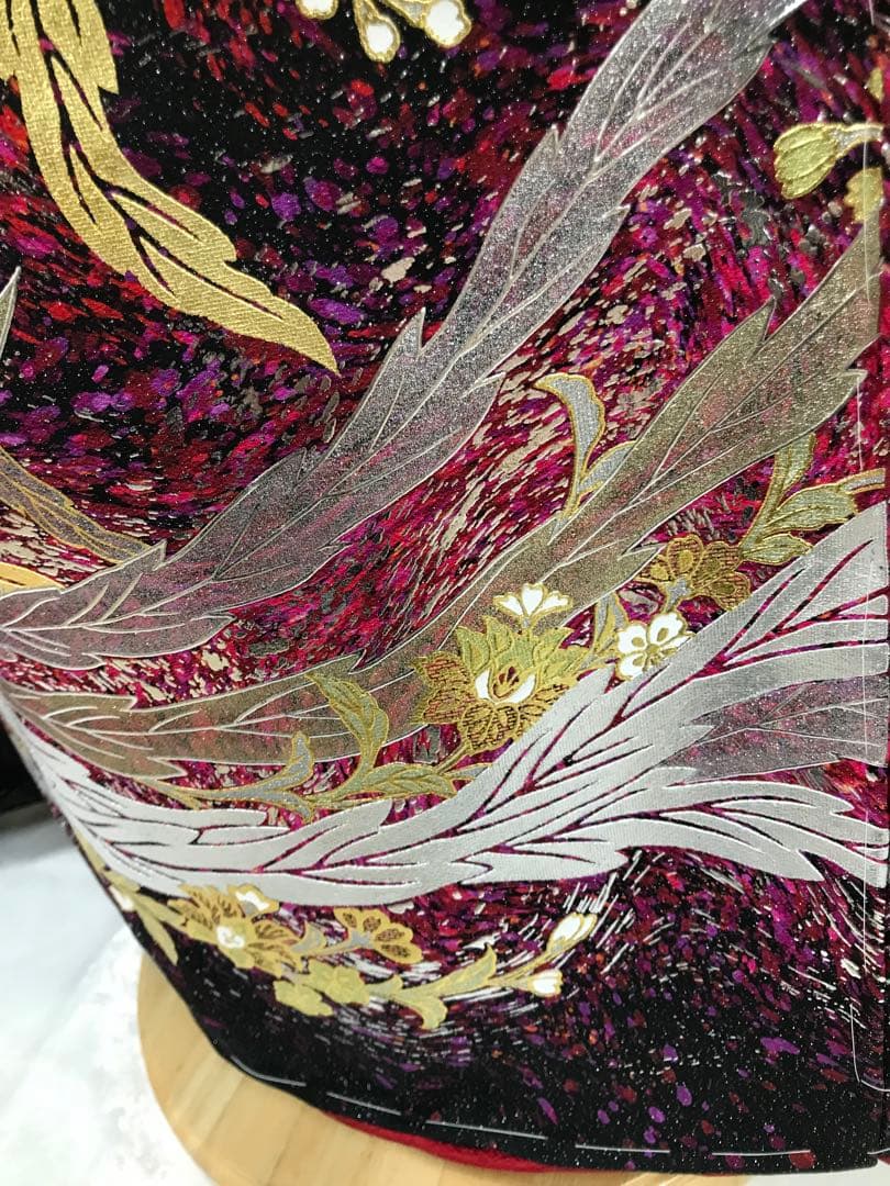 振袖単品　関芳　鳳凰　未仕立て品
