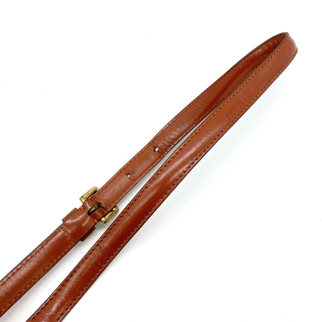 LOUIS VUITTON ショルダーストラップ　レザー　ブラウン
