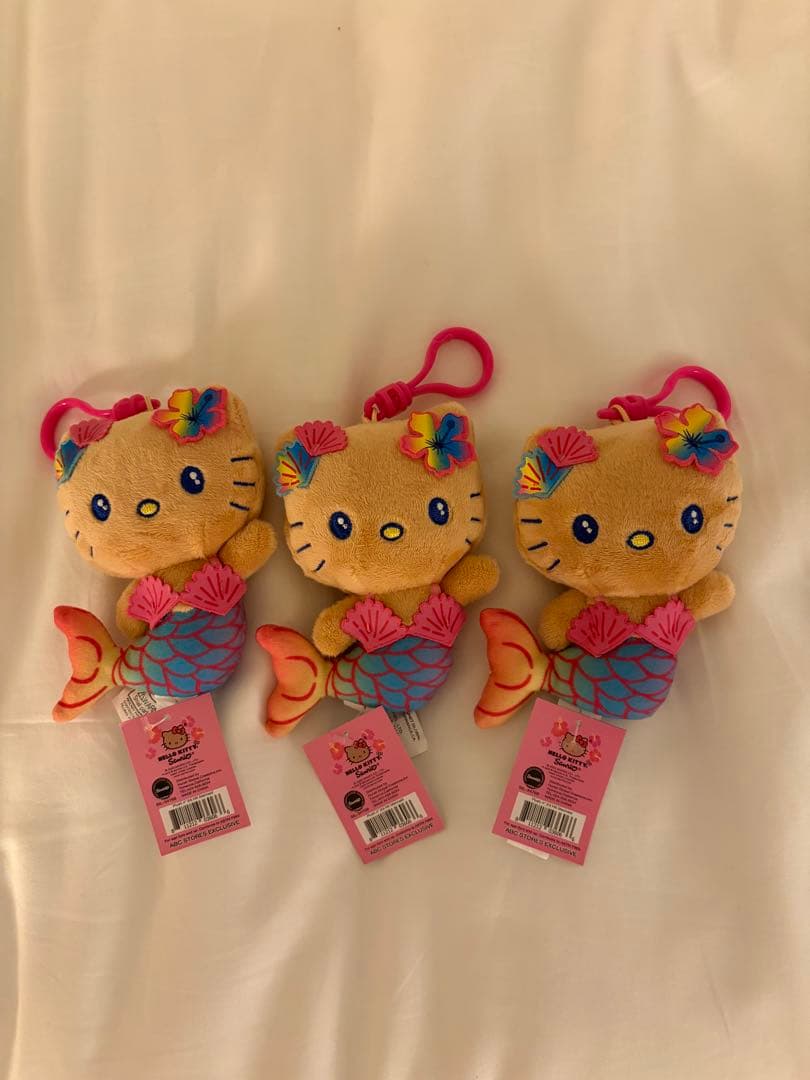 【３個セット】ハローキティ 人魚 キーホルダー ハワイ　限定